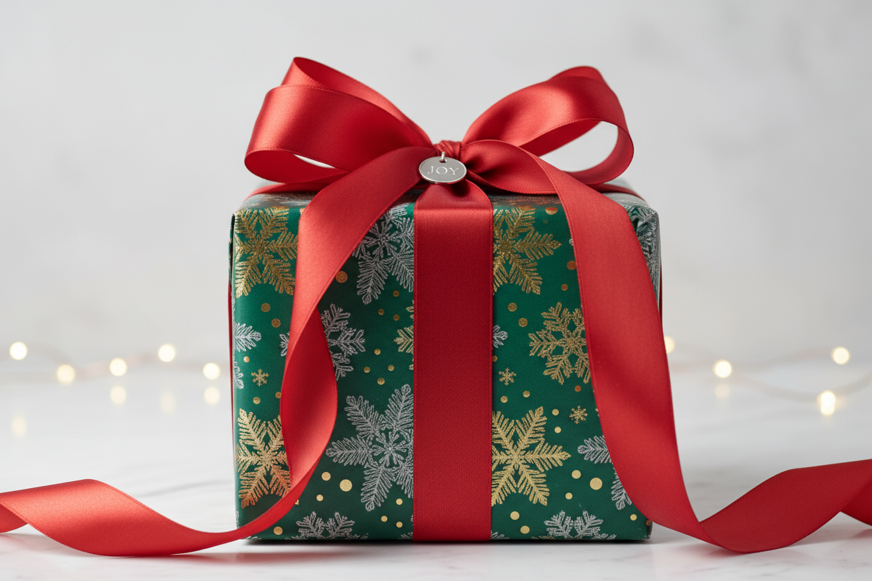 A present with a bow